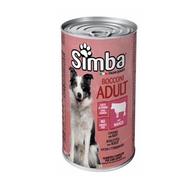 SIMBA Σκυλοτροφή Βοδινό κρέας 1230gr 12Τ