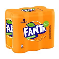 Fanta Πορτοκαλάδα Αεριούχος 6Χ330 ml