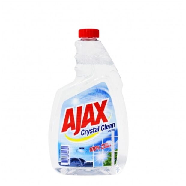 Ajax υγρό ανταλλακτικό καθαριστικό για τζάμια crystal clean vetri (750ml)