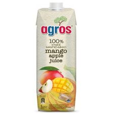 AGROS Φυσικός Χυμός Μάνγκο & Μήλο 1L