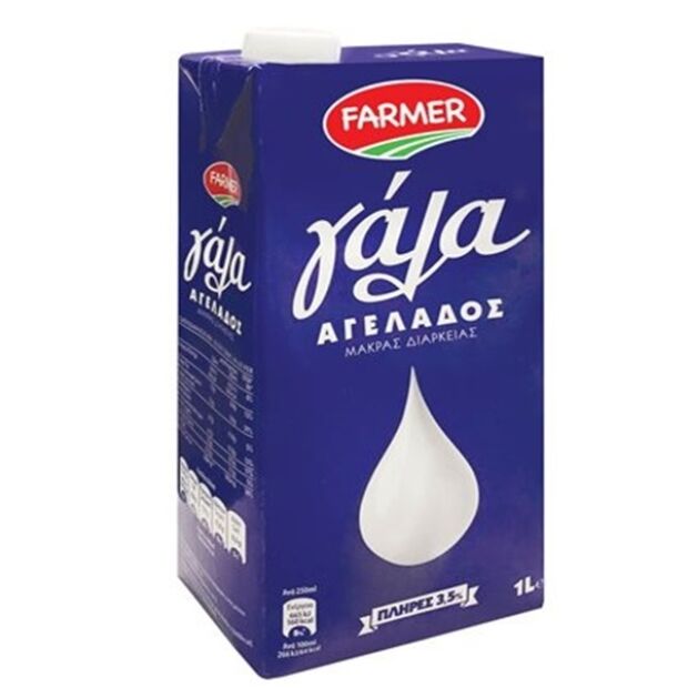 FARMER Γάλα 3,5 % Μακράς Διαρκείας 1L
