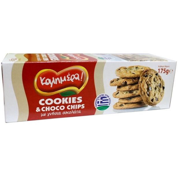 ΚΑΛΗΜΕΡΑ ΜΠΙΣΚΟΤΑ COOKIES ΜΕ ΓΝΗΣΙΑ ΣΟΚΟΛΑΤΑ 175ΓΡ