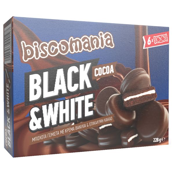 BISCOMANIA ΜΠΙΣΚ.BLACK&WHITE228GR