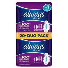 ALWAYS ΣΕΡΒΙΕΤΕΣ ULTRA DUO LONG PACK 16T