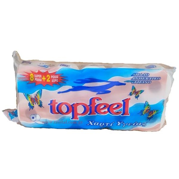 TOP FEEL ΡΟΛΟ ΥΓΕΙΑΣ ΕΛΑΦΙ 2Φ 8+2 140ΓΡ 6ΤΕΜ