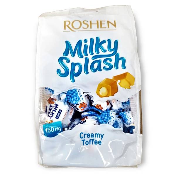 MILKY SPLASH TOFFEES  12TEM ΚΑΡΑΜΕΛΕΣ ΦΛΟΚΑ