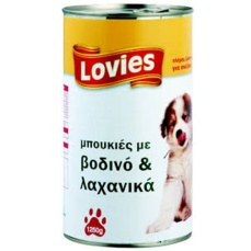 LOVIES  ΣΚΥΛΟΤΡΟΦΗ ΒΟΔΙΝΟ 1230ΓΡ 12Τ