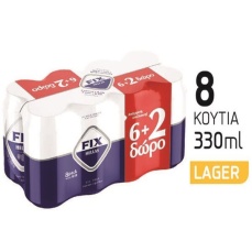 FIX ΜΠΥΡΑ  KOYTI 330ML 6+2Δ