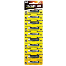 TOSHIBA ΜΠΑΤΑΡΙΕΣ ΑΛΚΑΛΙΚΗ  ΑAA 10T ΜΕ ΦΟΡΟ 0,08Ε 12Τ